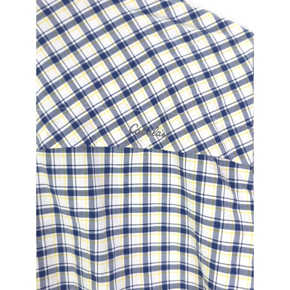 NEW Cabelas Shirt Men L White Plaid Nylon Blend Vented Fishing Button-Up‎ - Picture 11 of 13